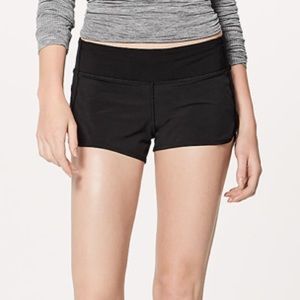 LULULEMON black speed shorts size 4